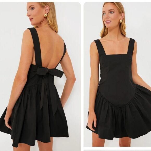NWT Anthropologie Kourt women's Savvas drop waist mini dress with bow size xs - Picture 1 of 16